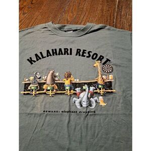 New Vintage 05 DuckCo Kalahari Resort Elephant Bar Shirt Large Funny Novelty Tee